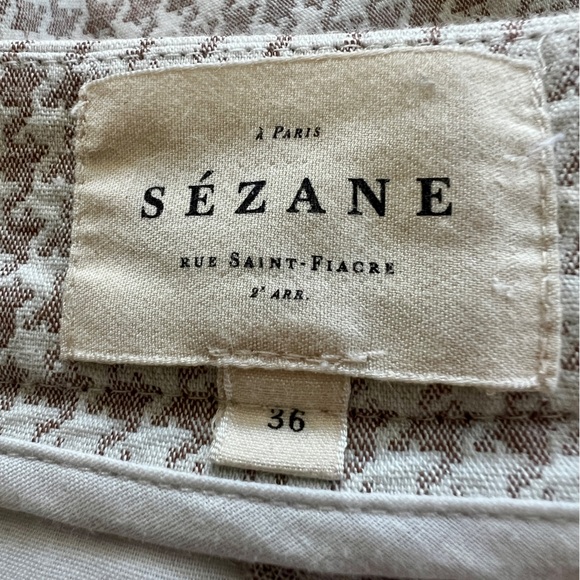 Sezane Clara Trousers in Camel Ecru - Picture 4 of 7